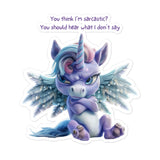 Snarky Dragon - You think I'm sarcastic?  Bubble-free stickers