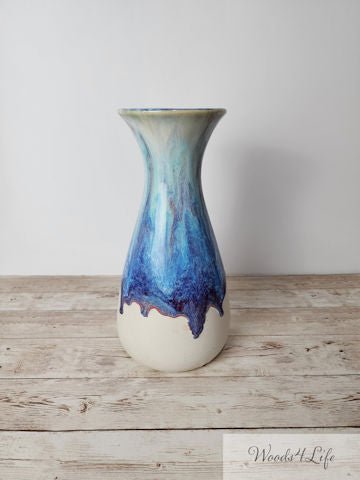 Handmade Ceramic Porcelain Large 10 inch Vase