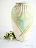 Scalloped Porcelain Vase 12 inch