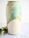 Scalloped Porcelain Vase 12 inch