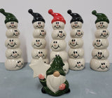 Snowmen Tower with scarves